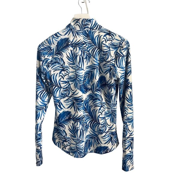 Tommy Bahama Golf Zip-Up Palm Print UPF 50 Jacket - Picture 2 of 4